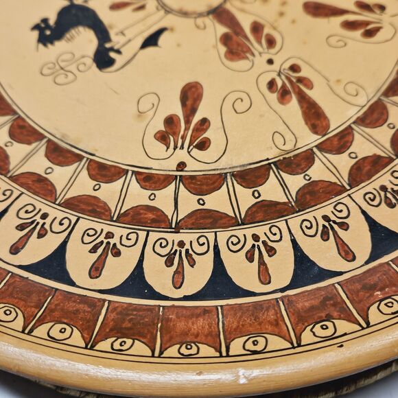 Vintage Decorative Ancient Grecian Greek Design Wall Pottery Accent Plate Art - Picture 5 of 10